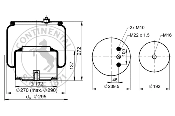 Bellow, air suspension (6431 N P01)