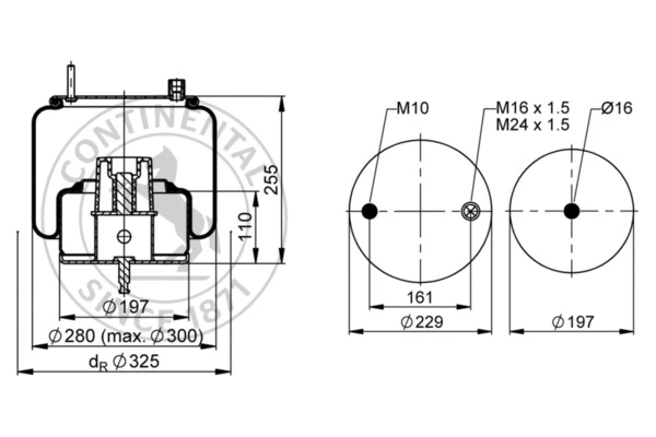 Bellow, air suspension (6632 N P02)