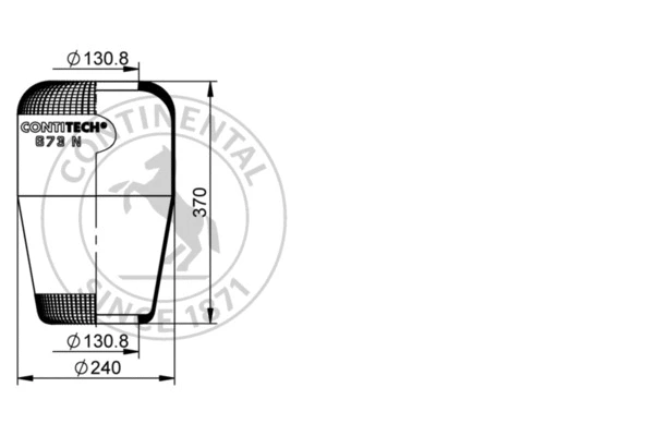 Bellow, air suspension (673 N)