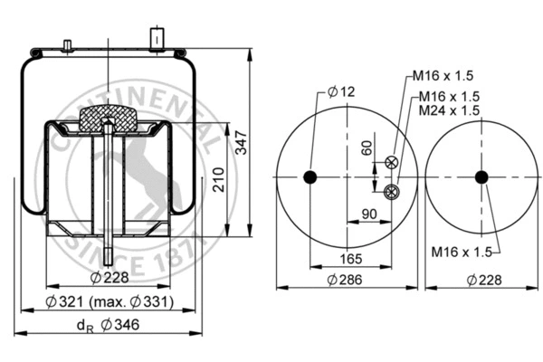 Bellow, air suspension (4911 N P03)