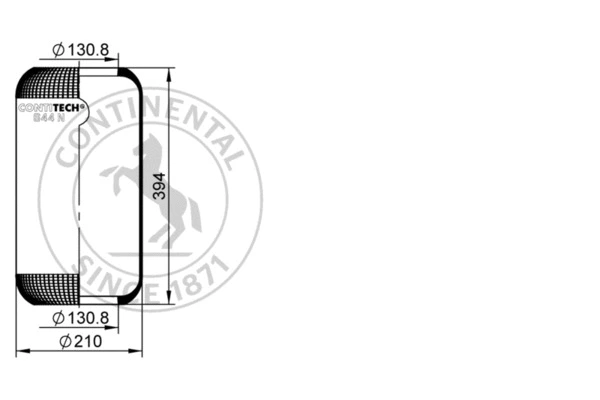 Bellow, air suspension (644 N)