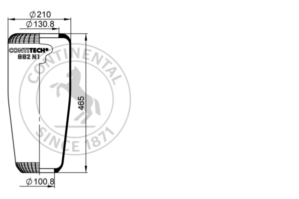 Bellow, air suspension (882 N1)