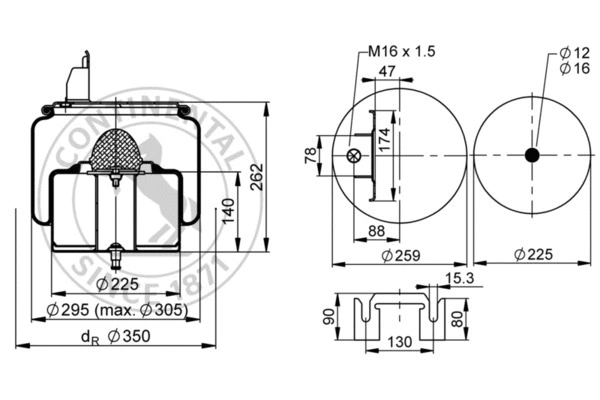 Bellow, air suspension (4582 N P01)