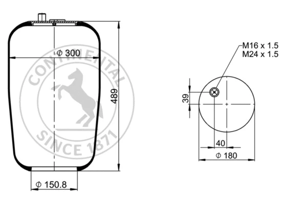 Bellow, air suspension (4183 N3)