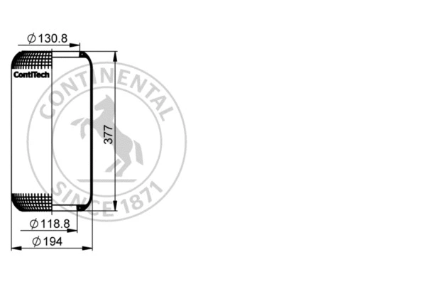 Bellow, air suspension (6623 N)