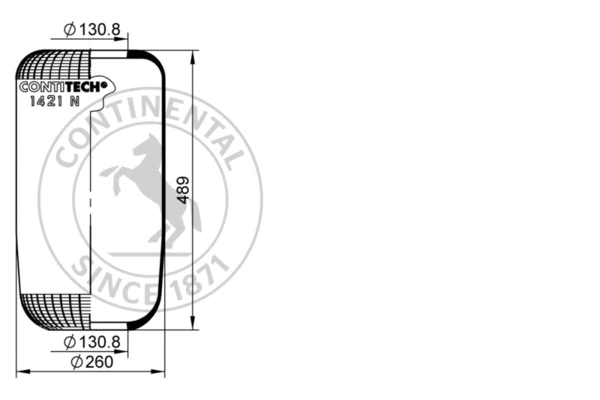 Bellow, air suspension (1421 N)