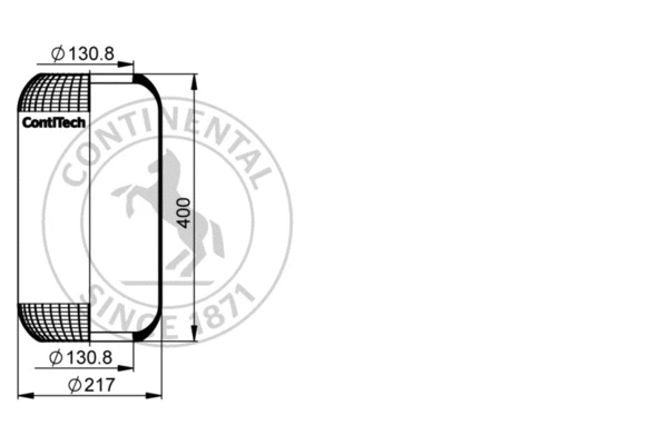 Bellow, air suspension (6622 N)