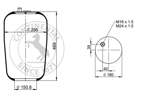 Bellow, air suspension (4187 N3)