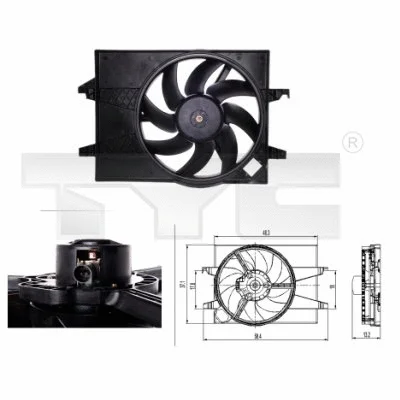 Fan, engine cooling (810-0026)