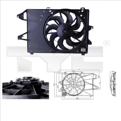 Fan, engine cooling (810-0004)