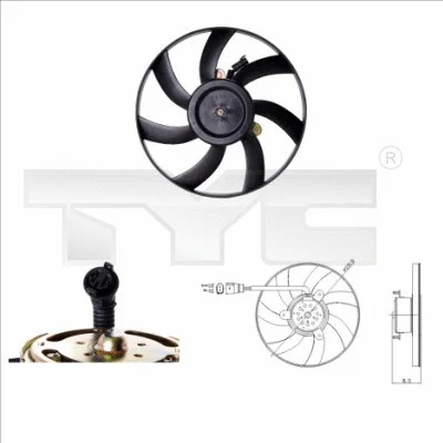 Fan, engine cooling (831-0003)