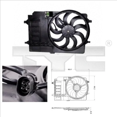 Fan, engine cooling (803-0001)