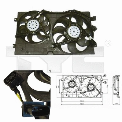 Fan, engine cooling (837-0023)