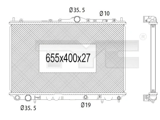 Radiator, engine cooling (723-1004)