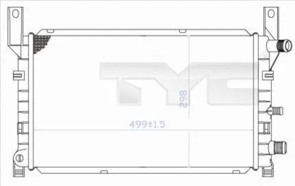 Radiator, engine cooling (710-0048)