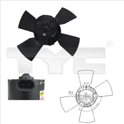 Fan, engine cooling (825-0015)