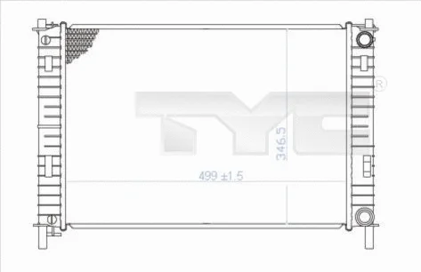 Radiator, engine cooling (710-0029)