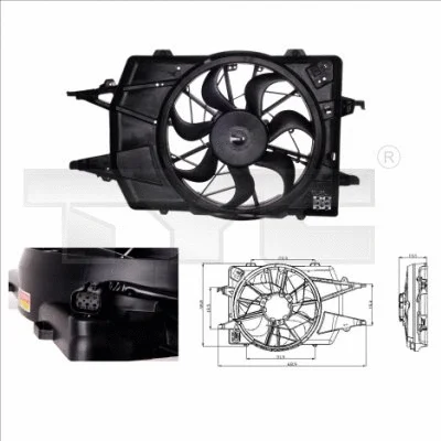Fan, engine cooling (810-0018)