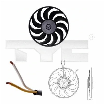 Fan, engine cooling (802-0051)