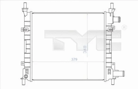 Radiator, engine cooling (710-0043)