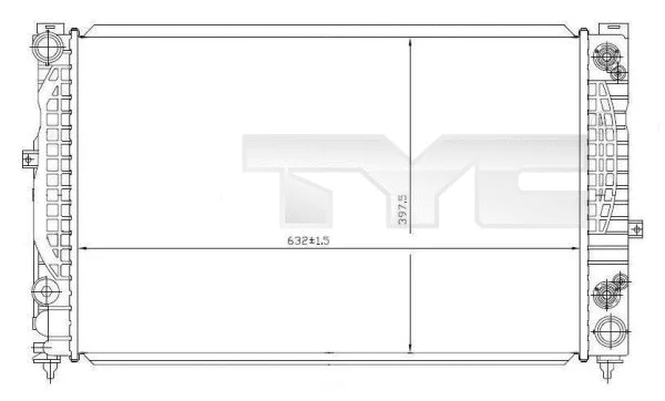 Radiator, engine cooling (702-0008)