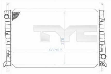 Radiator, engine cooling (710-0032)