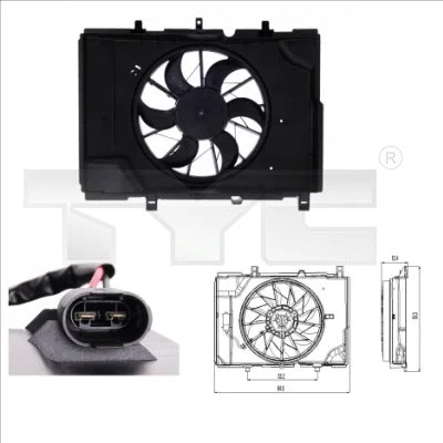Fan, engine cooling (821-0001)