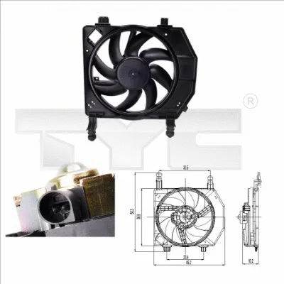 Fan, engine cooling (810-0028)