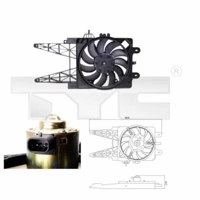 Fan, engine cooling (809-0008)