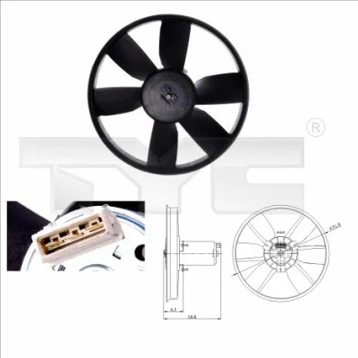 Fan, engine cooling (837-0014)