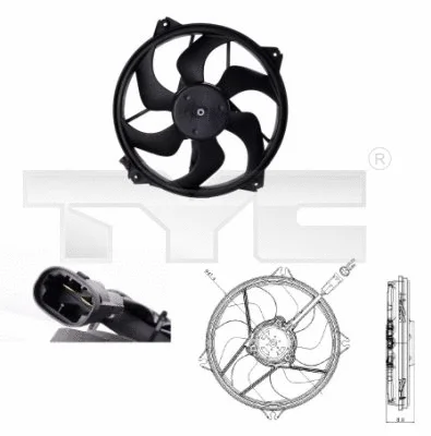 Fan, engine cooling (805-0008)