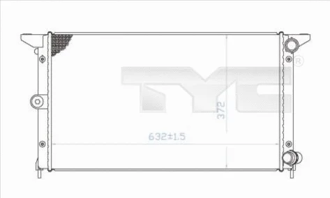 Radiator, engine cooling (737-0043)