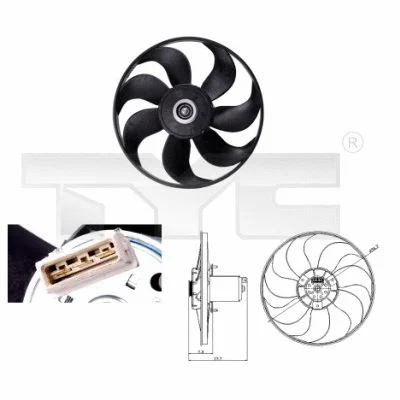 Fan, engine cooling (837-0013)