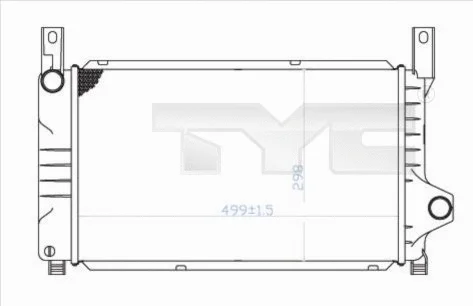 Radiator, engine cooling (710-0028)