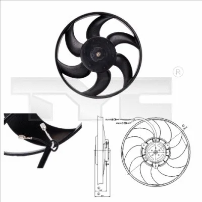 Fan, engine cooling (805-0004)