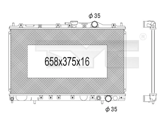 Radiator, engine cooling (723-1002)