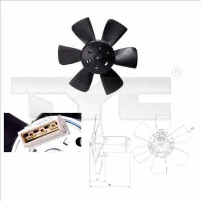 Fan, engine cooling (831-0011)