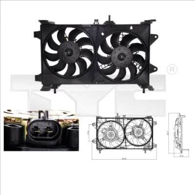 Fan, engine cooling (809-0002)