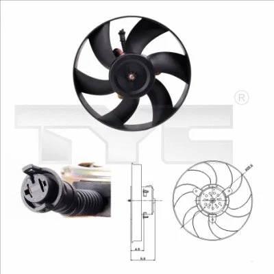 Fan, engine cooling (831-0004)