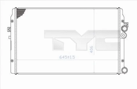 Radiator, engine cooling (737-0009)