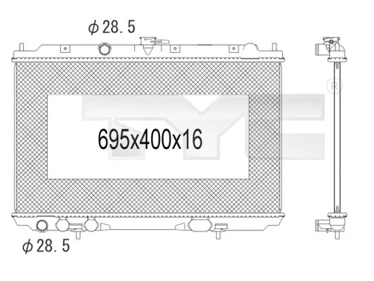 Radiator, engine cooling (724-1005)