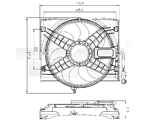 Fan, engine cooling (803-0011)