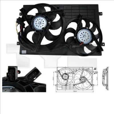 Fan, engine cooling (832-0001)