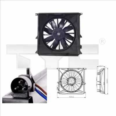 Fan, engine cooling (803-0004)