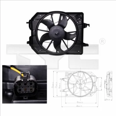 Fan, engine cooling (810-0020)