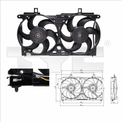 Fan, engine cooling (805-0002)