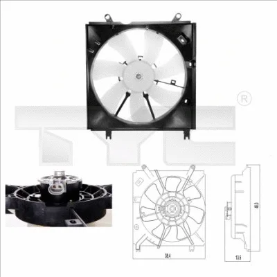 Fan, engine cooling (836-0010)