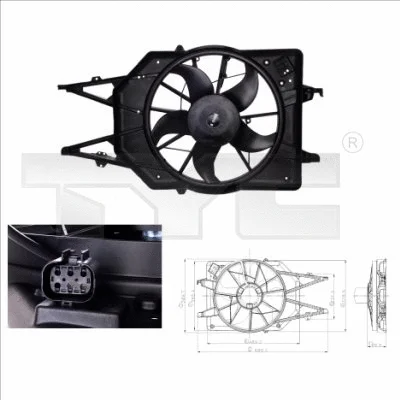 Fan, engine cooling (810-0015)