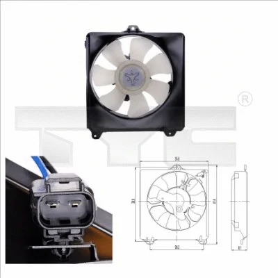 Fan, engine cooling (836-0007)