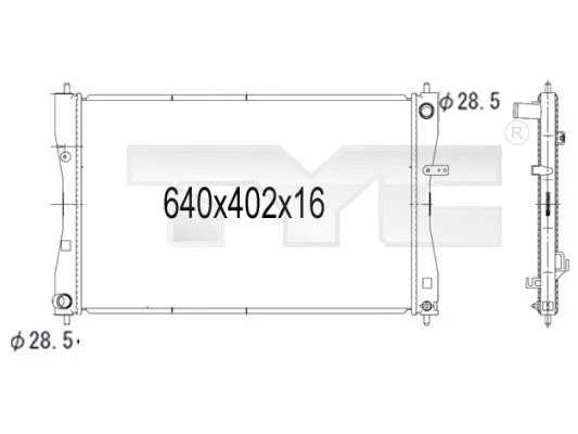 Radiator, engine cooling (723-1007)